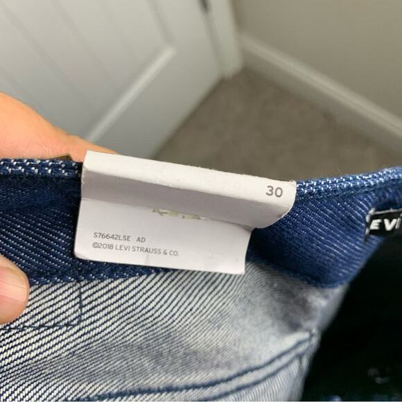 Levi’s line 8 wide leg crop jeans size 30 - Picture 14 of 15